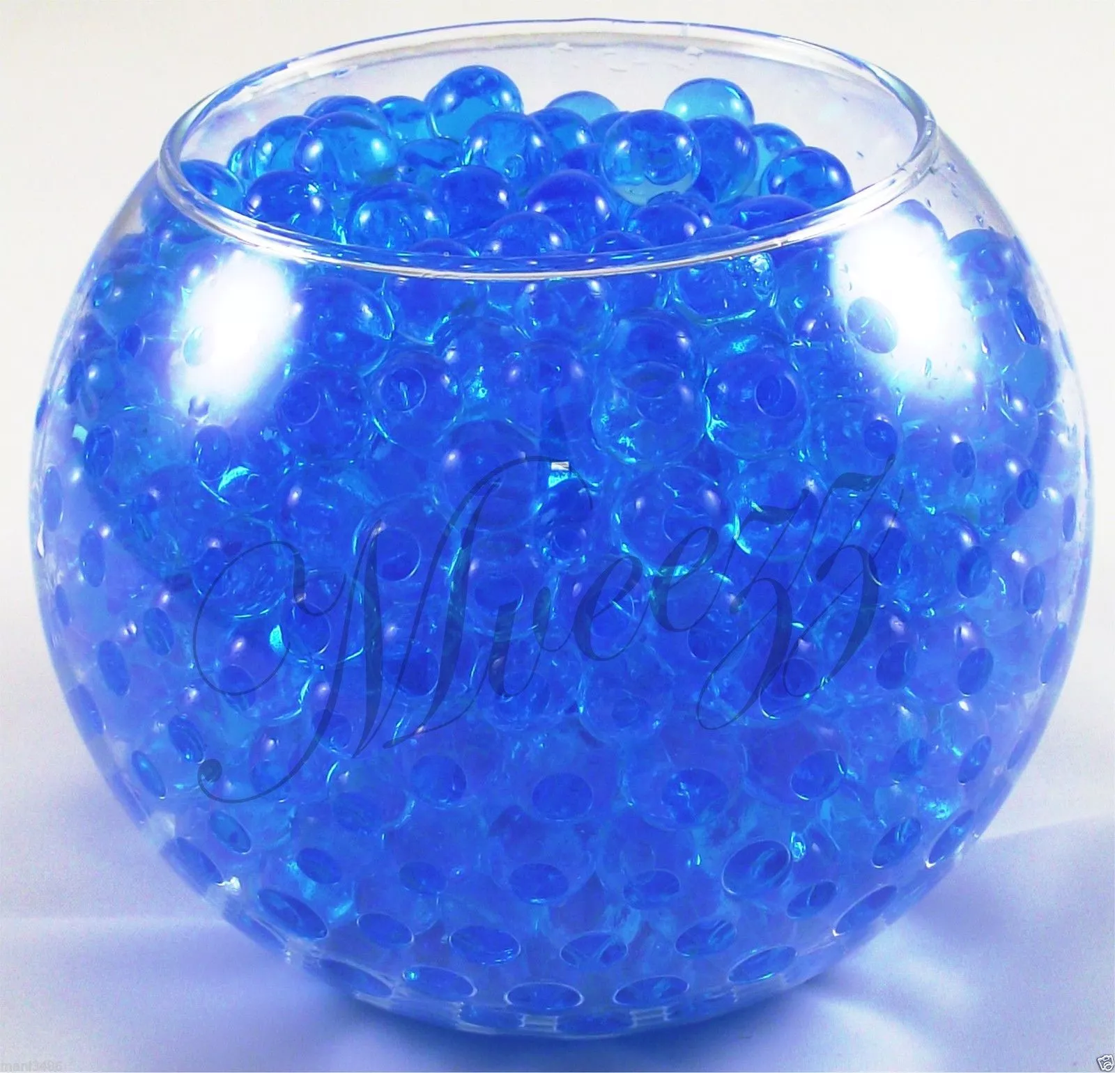 Blue water beads 1000 BLUE WATER BEADS EXPANDING GEL BALLS VASE FILLER - Image 1