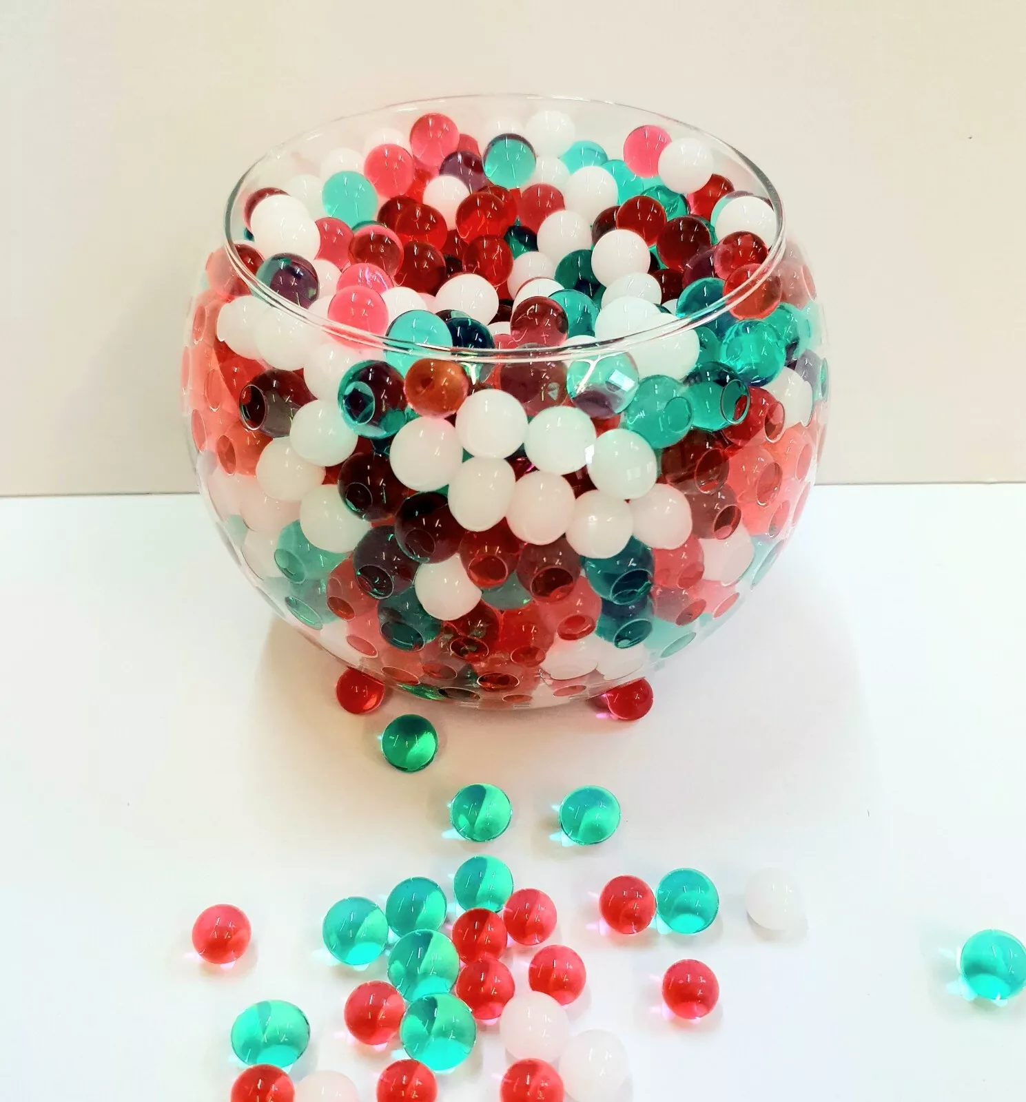 C MIX WATER BEADS 1000 CHRISTMAS MIX WATER BEADS EXPANDING GEL BALLS VASE FILLER - Image 1