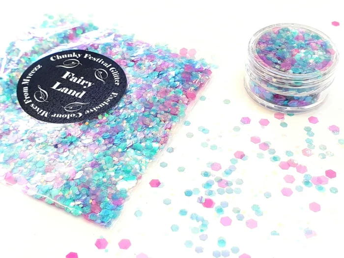 Fairy land festival glitter face body makeup - Image 1