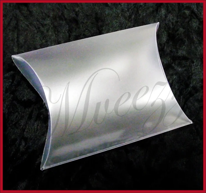10 Frosted Favour Boxes Luxury Pillow Wedding Party Gifts Boxes - Image 2