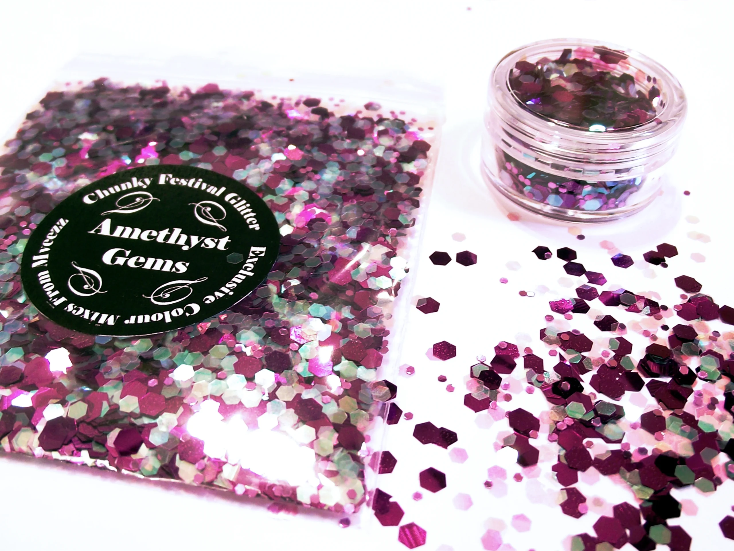 amytyst gems Amethyst gems festival glitter face body makeup - Image 1