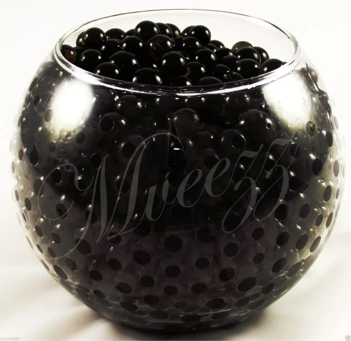 1000 BLACK WATER BEADS EXPANDING GEL BALLS VASE FILLER - Image 2