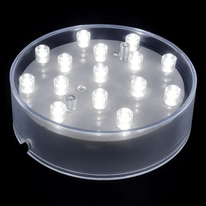 LED VASE BASE 15 SUPER BRIGHT LIGHTS UPLIGHT VASE DISPLAY - Image 1