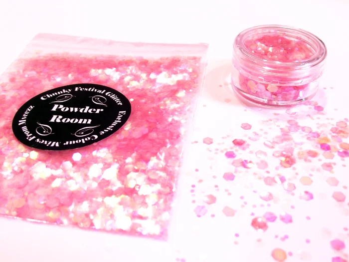 Powder Room festival glitter face body makeup - Image 1