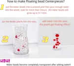 1000 CLEAR WATER BEADS EXPANDING GEL BALLS VASE FILLER - Image 4