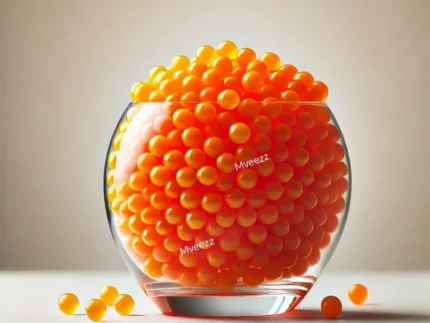 1000 ORANGE WATER BEADS EXPANDING GEL BALLS VASE FILLER
