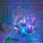 10 RGB Submersible LED Lights Waterproof Underwater Vase Tea Lights Candles - Image 2