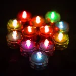 10 RGB Submersible LED Lights Waterproof Underwater Vase Tea Lights Candles - Image 4