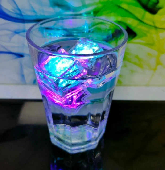12 Led Ice Cubes Light Up Drinking Bar Party Decoration Flashing Light - Image 1