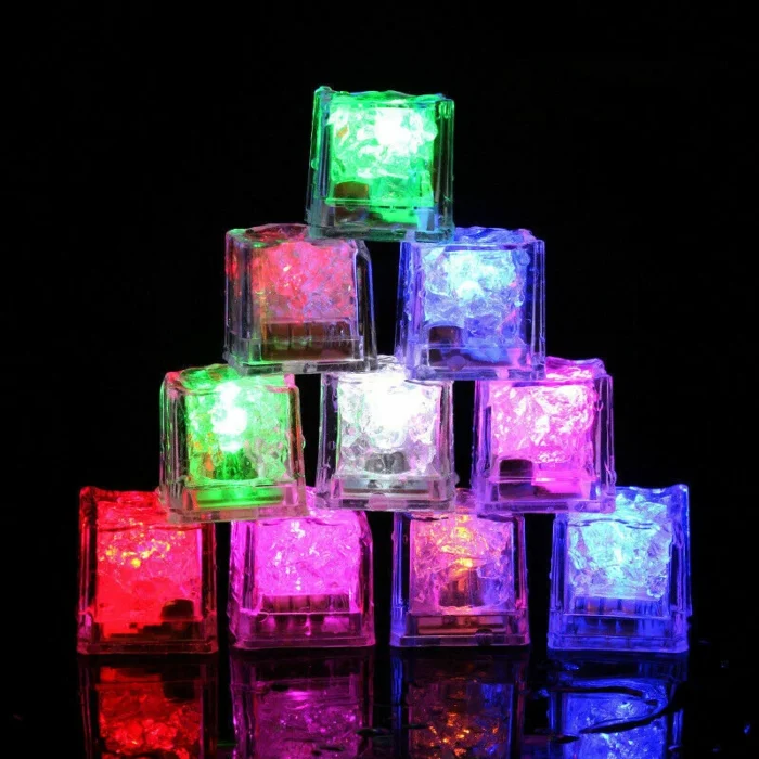12 Led Ice Cubes Light Up Drinking Bar Party Decoration Flashing Light - Image 2