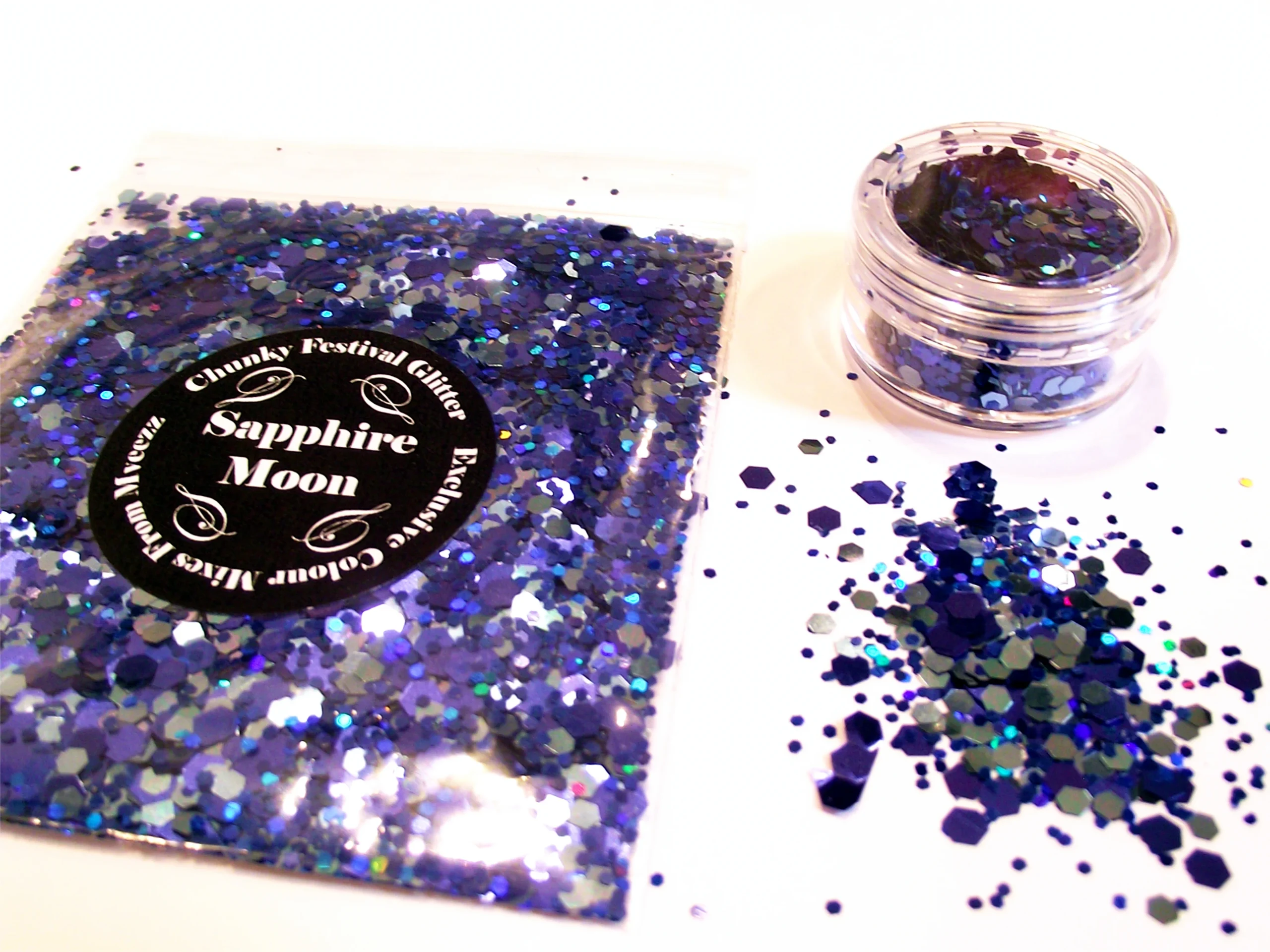 sapphire moon Sapphire Moon festival glitter face body makeup - Image 1