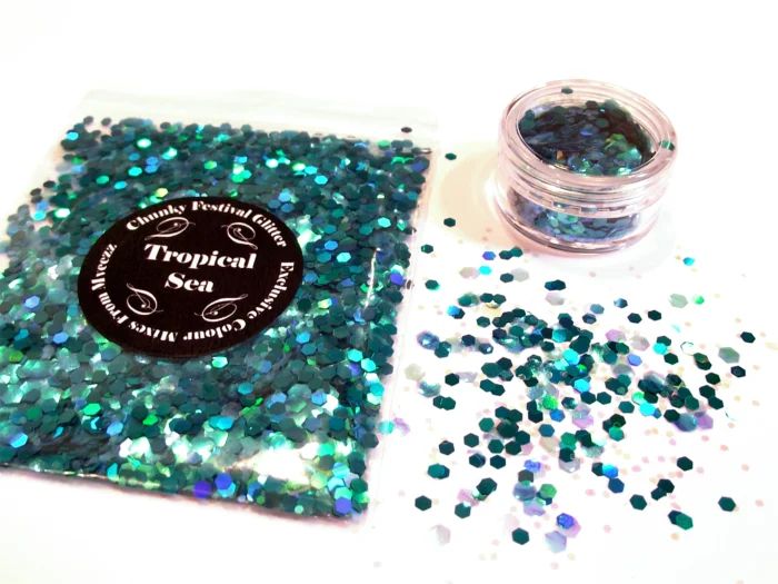 Tropical Sea glitter face body makeup - Image 1