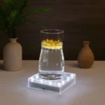 WHITE LED SQAURE VASE BASE 16 SUPER BRIGHT LIGHTS UPLIGHT VASE DISPLAY - Image 2