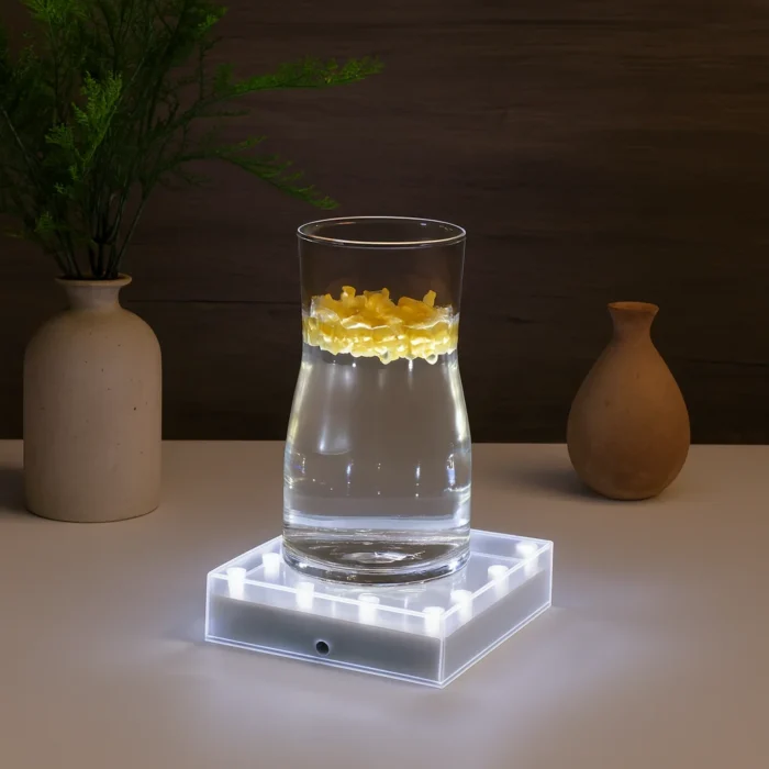 WHITE LED SQAURE VASE BASE 16 SUPER BRIGHT LIGHTS UPLIGHT VASE DISPLAY - Image 2