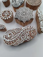 10 Indian Wooden Print Blocks - Image 6